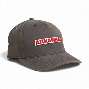 Arkansas Razorbacks ARKANSAS Red 3D Snapback Canvas Hat- Charcoal